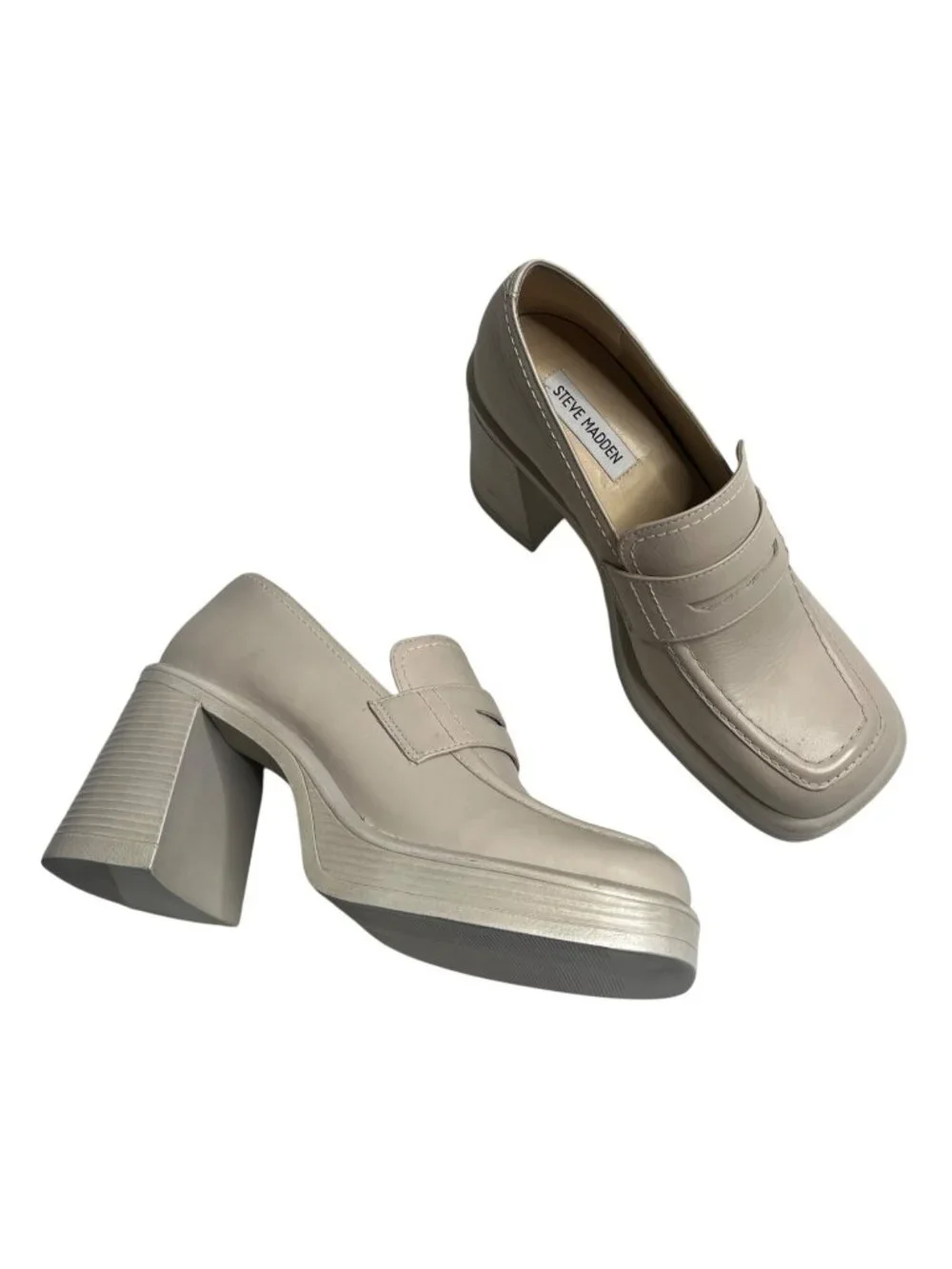 Steve Madden Y2k Platform Fulfill Cream Bratz Loafers 8.5
